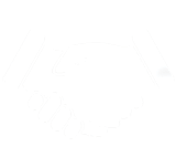 Icono representativo sobre Coaching Empresarial, visualizando dos manos estrechándose